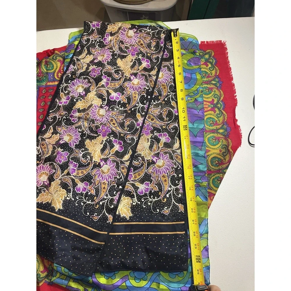 Silk scarves. Unknown brands.‎ Nice Feel and sizes